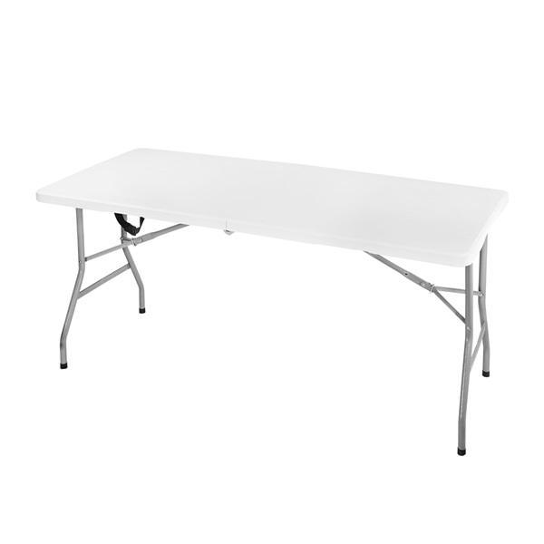 Factory Wholesale 5Ft High-Quality HDPE Portable Rectangle Folding Table with Folding Legs for Indoor Outdoor Events