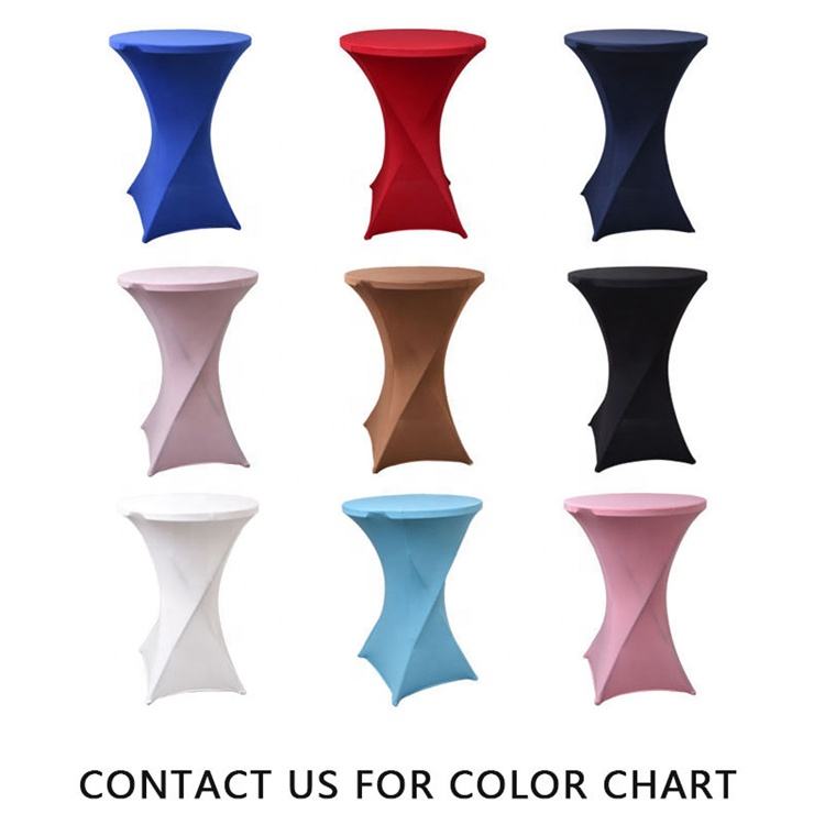 Large Round Custom Spandex Table Cover 4FT 6Ft 8Ft with Logo for Business Events Party
